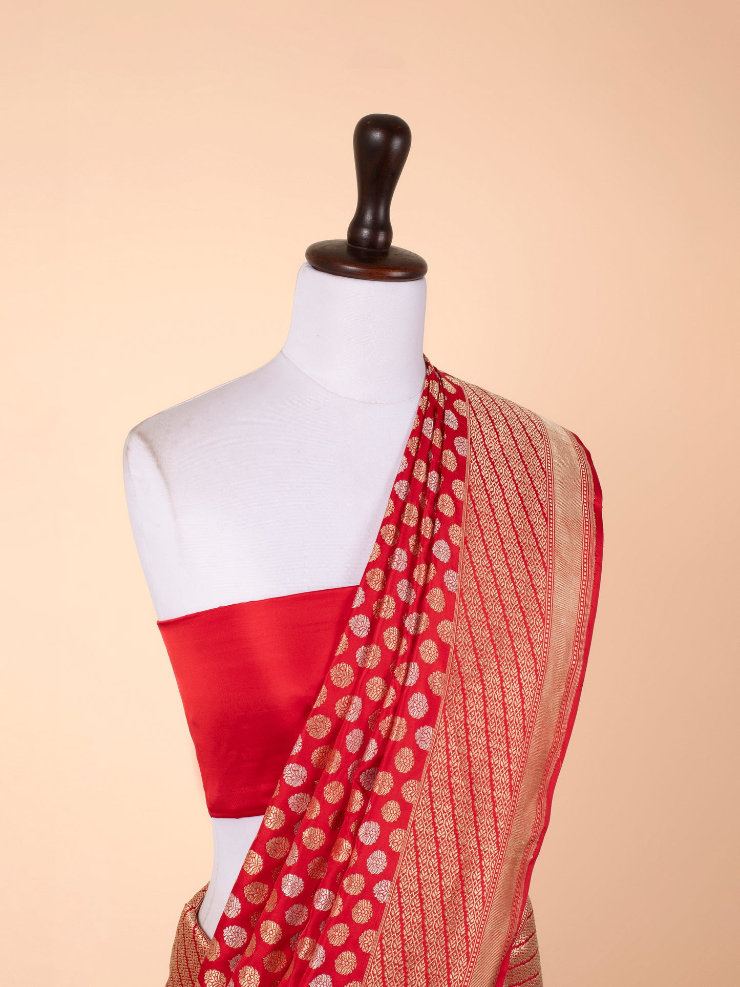 Handwoven Red Silk Saree