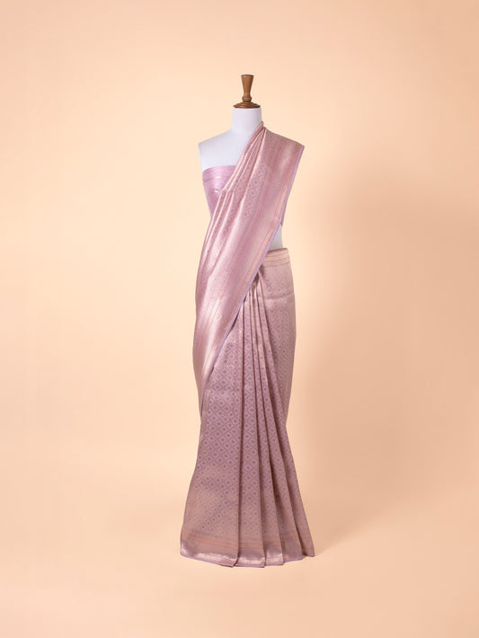 Handwoven Pink Silk Saree