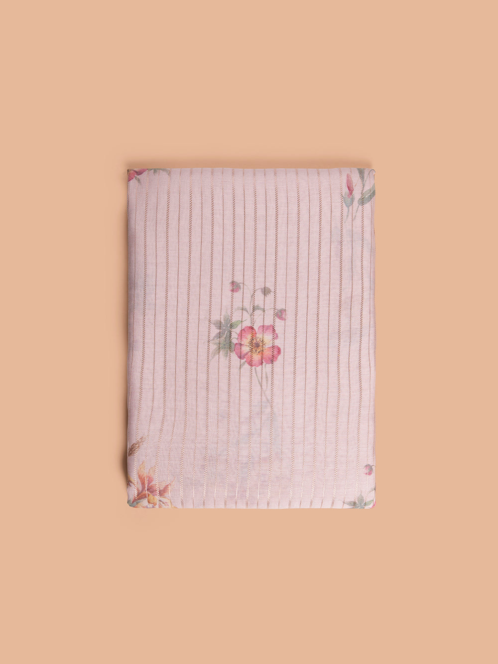 Handwoven Mauve Cotton Silk Fabric