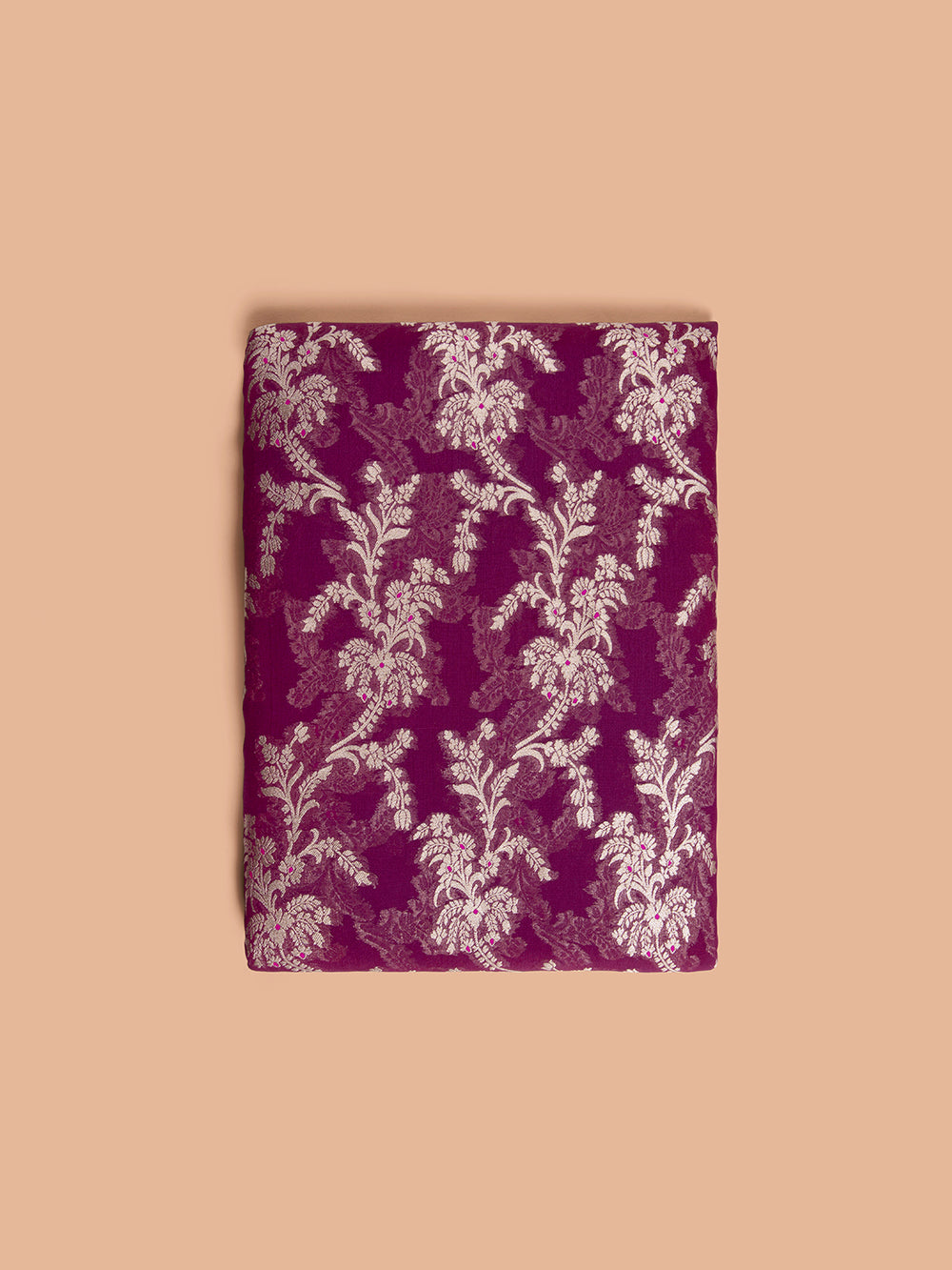 Handwoven Garnet  Georgette Fabric