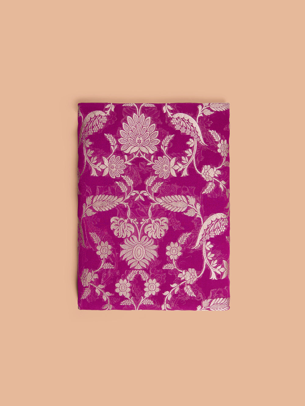 Handwoven Magenta Georgette Fabric