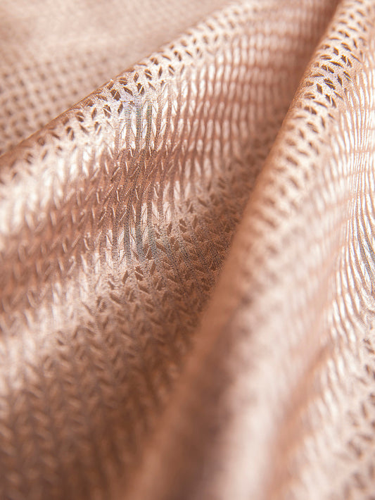 Handwoven Peach Tissue  Fabric