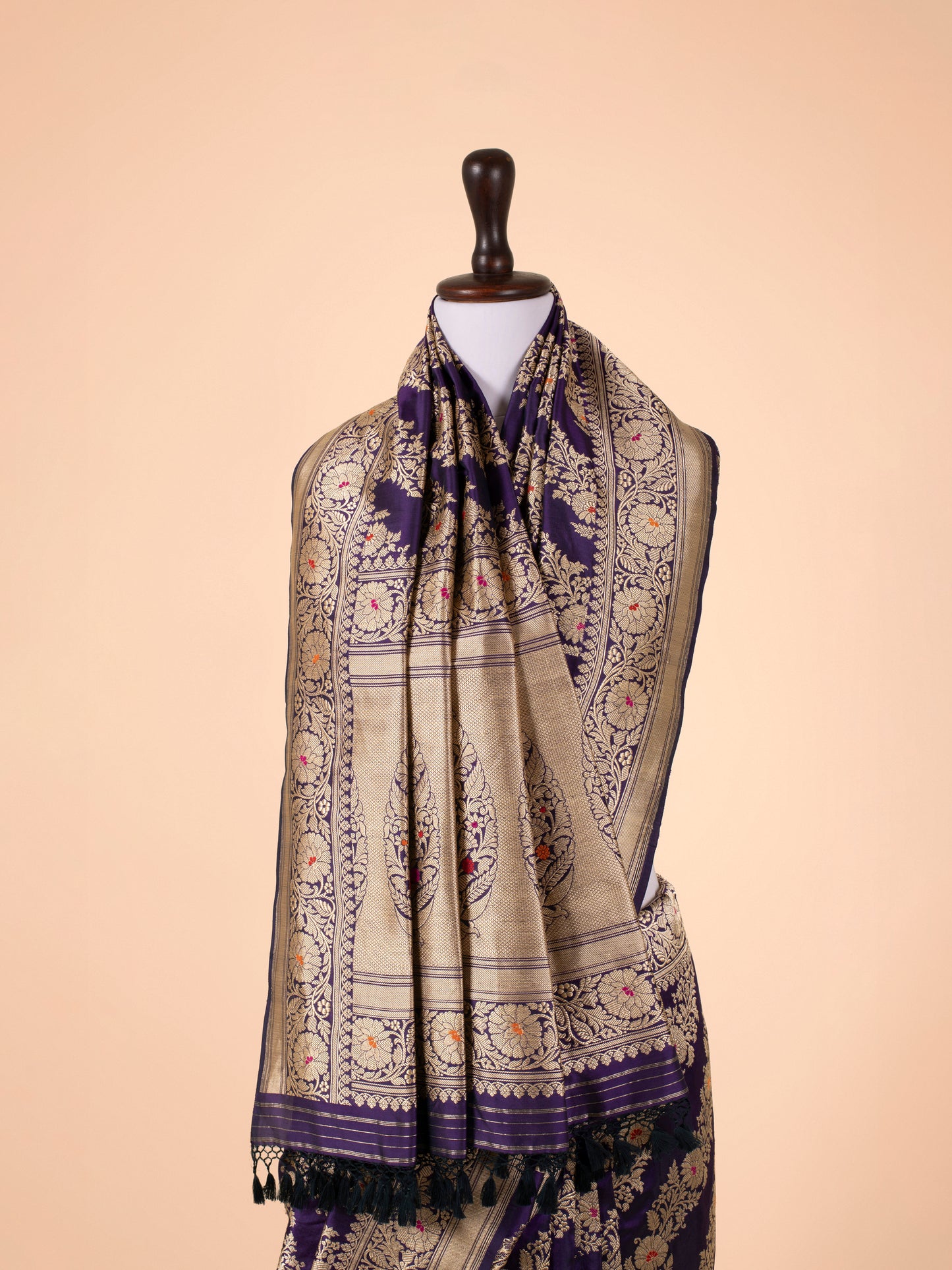 Handwoven Purple Silk Saree