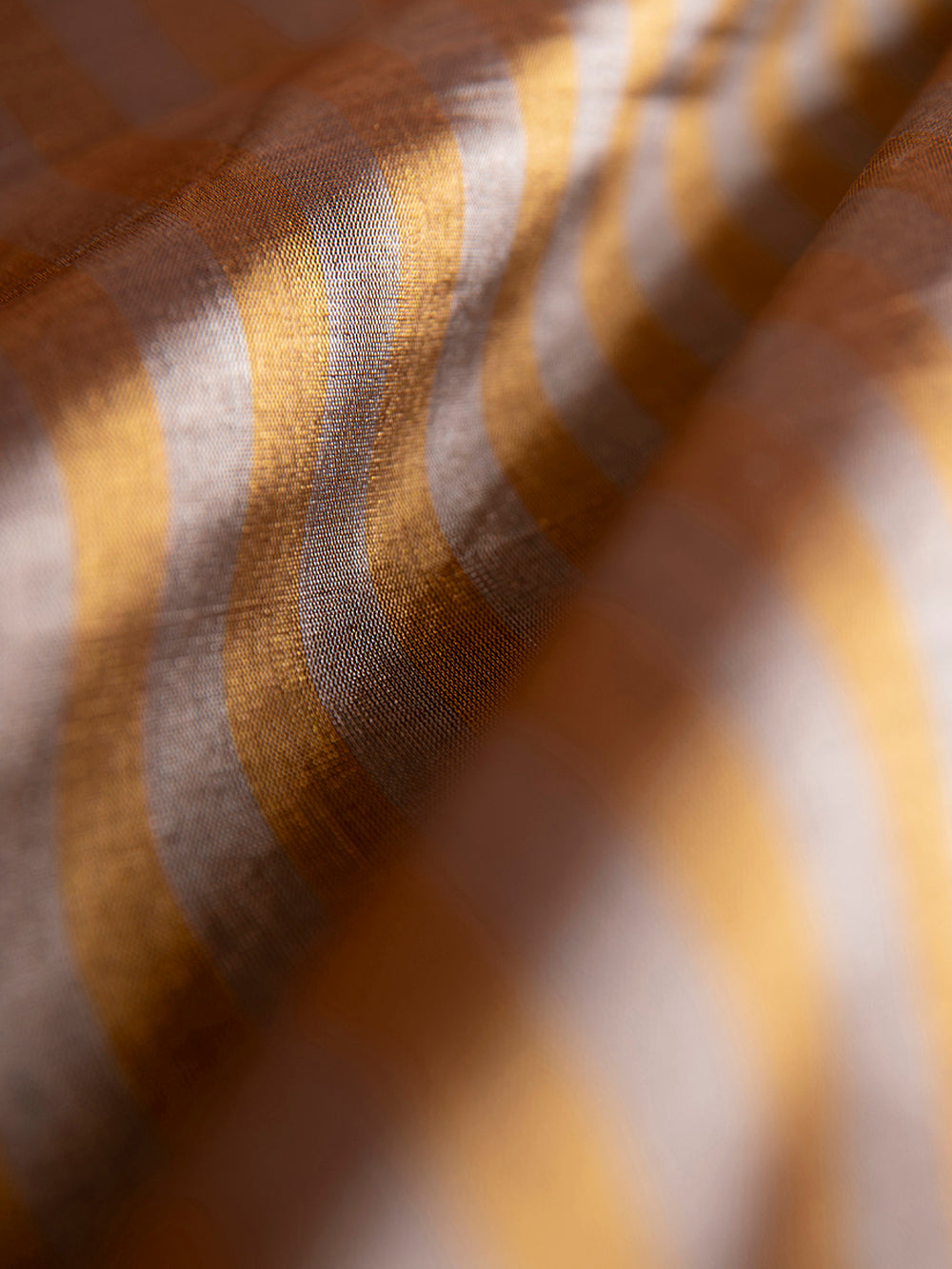 Handwoven Gold Tissue  Fabric