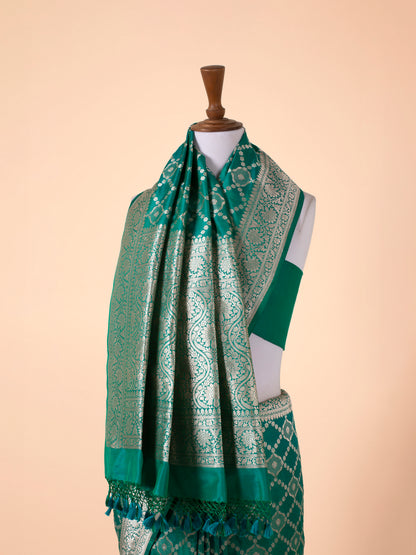 Handwoven Sea Green Silk Saree