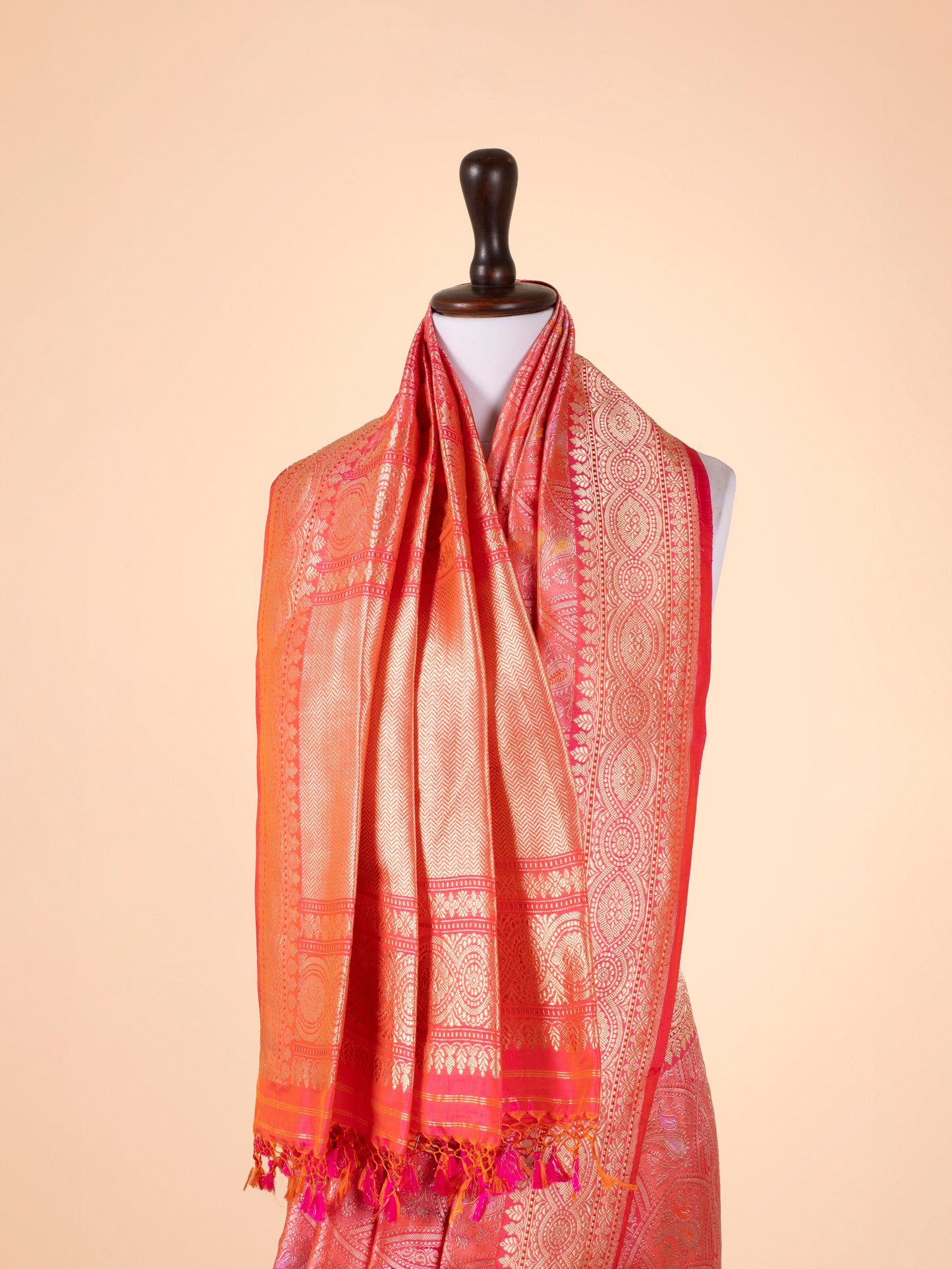 Handwoven Pink Silk Saree