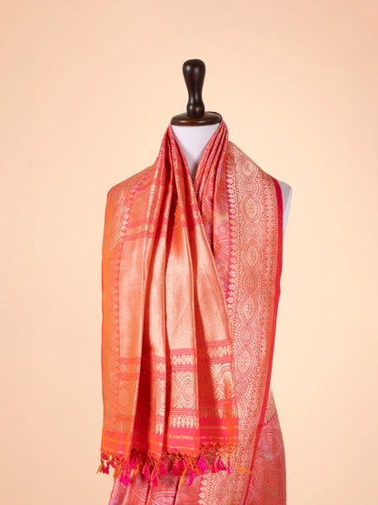 Handwoven Pink Silk Saree