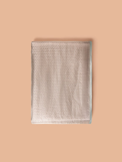 Handwoven Green Tissue  Fabric
