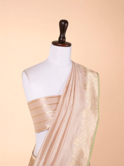 Handwoven Beige Silk Saree