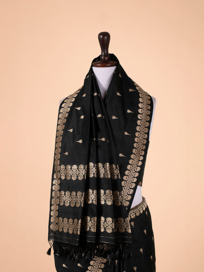 Handwoven Black Silk Saree