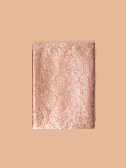 Handwoven Peach Silk Fabric
