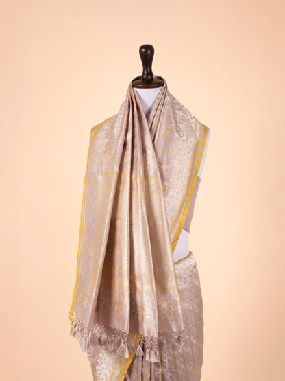 Handwoven Beige silk Saree