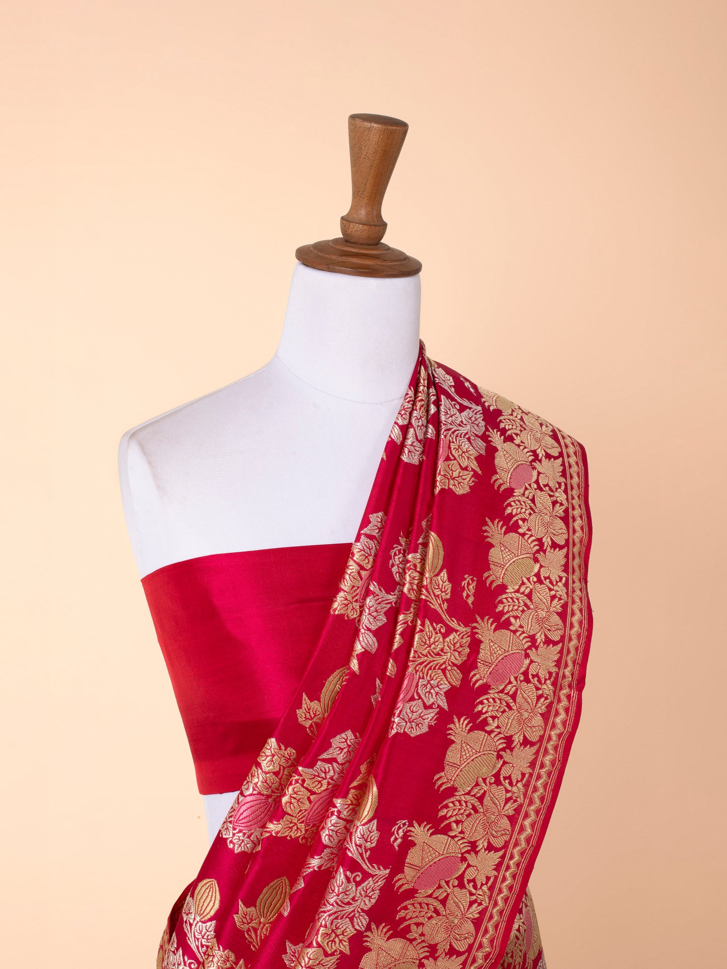 Handwoven Red Silk Saree