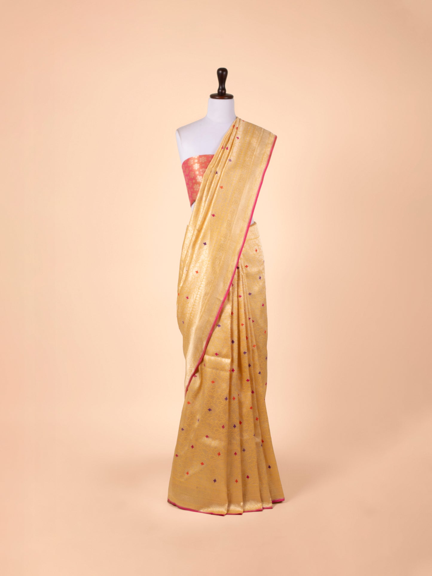 Handwoven Gold Silk Saree