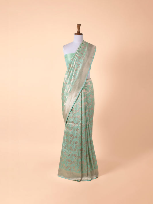 Handwoven Green Silk Saree