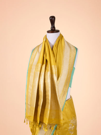 Handwoven Mustard Silk Saree