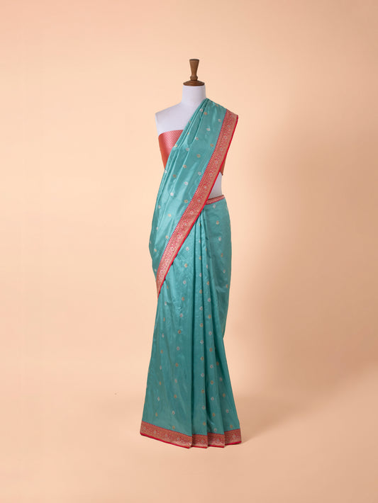 Handwoven Blue Silk Saree