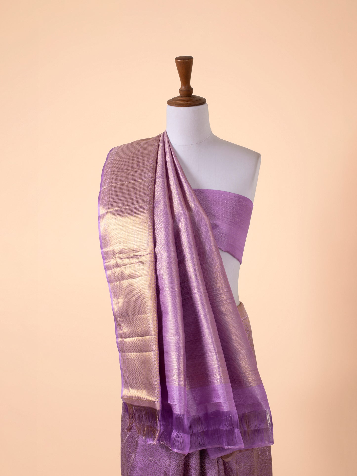 Handwoven Purple Kanjivaram Silk Saree