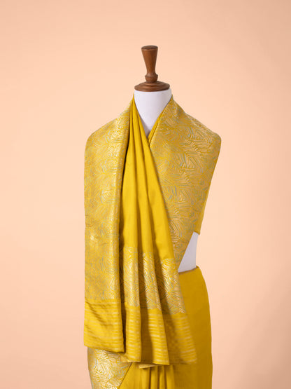 Handwoven Mustard Silk Saree