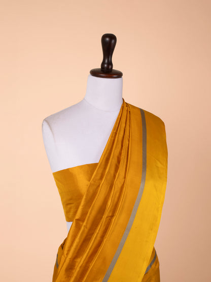 Handwoven  Mustard Silk Saree