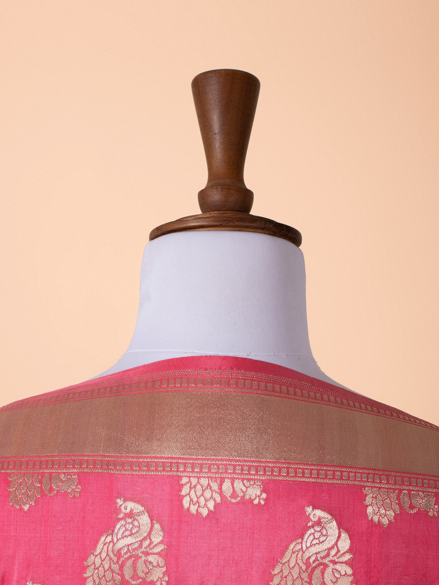 Handwoven Pink Silk Dupatta