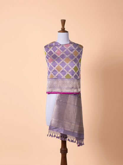 Handwoven Mauve Silk Dupatta