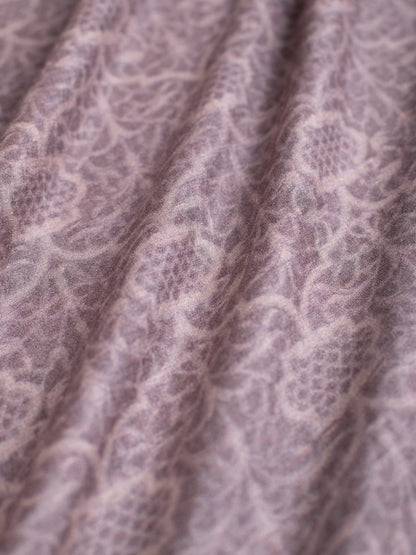 Handwoven Mauve Tussar Cotton Fabric