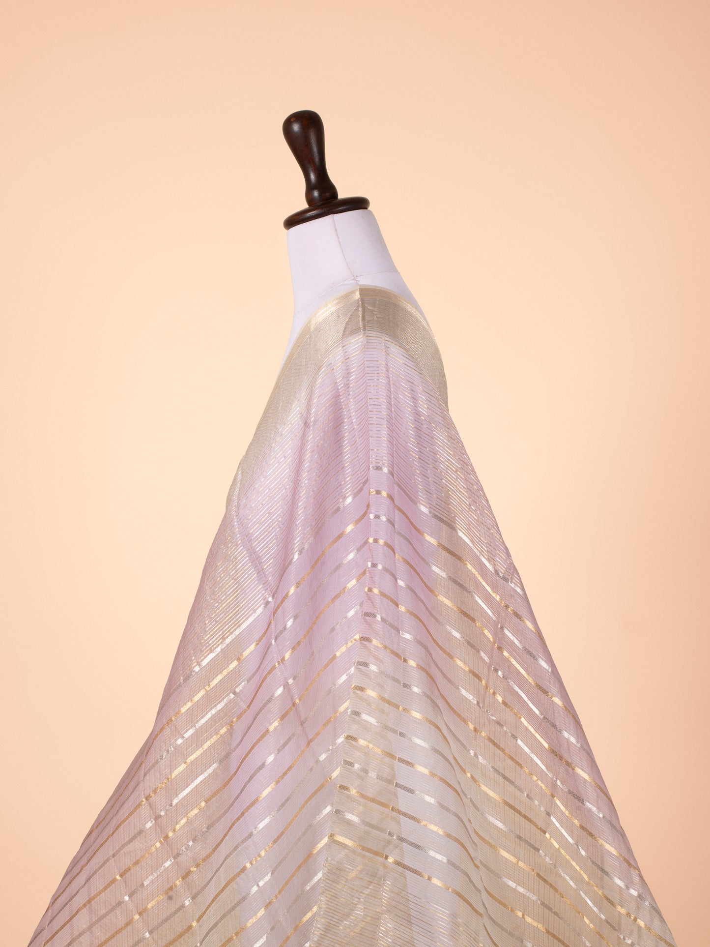 Handwoven Mauve Organza Dupatta