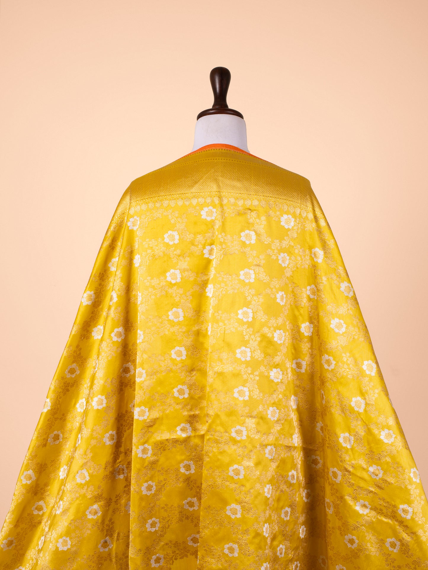 Handwoven Mustard Silk Dupatta