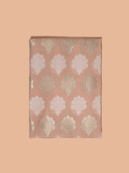 Handwoven Peach Cotton Fabric