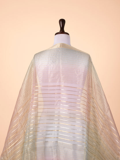 Handwoven Mauve Organza Dupatta