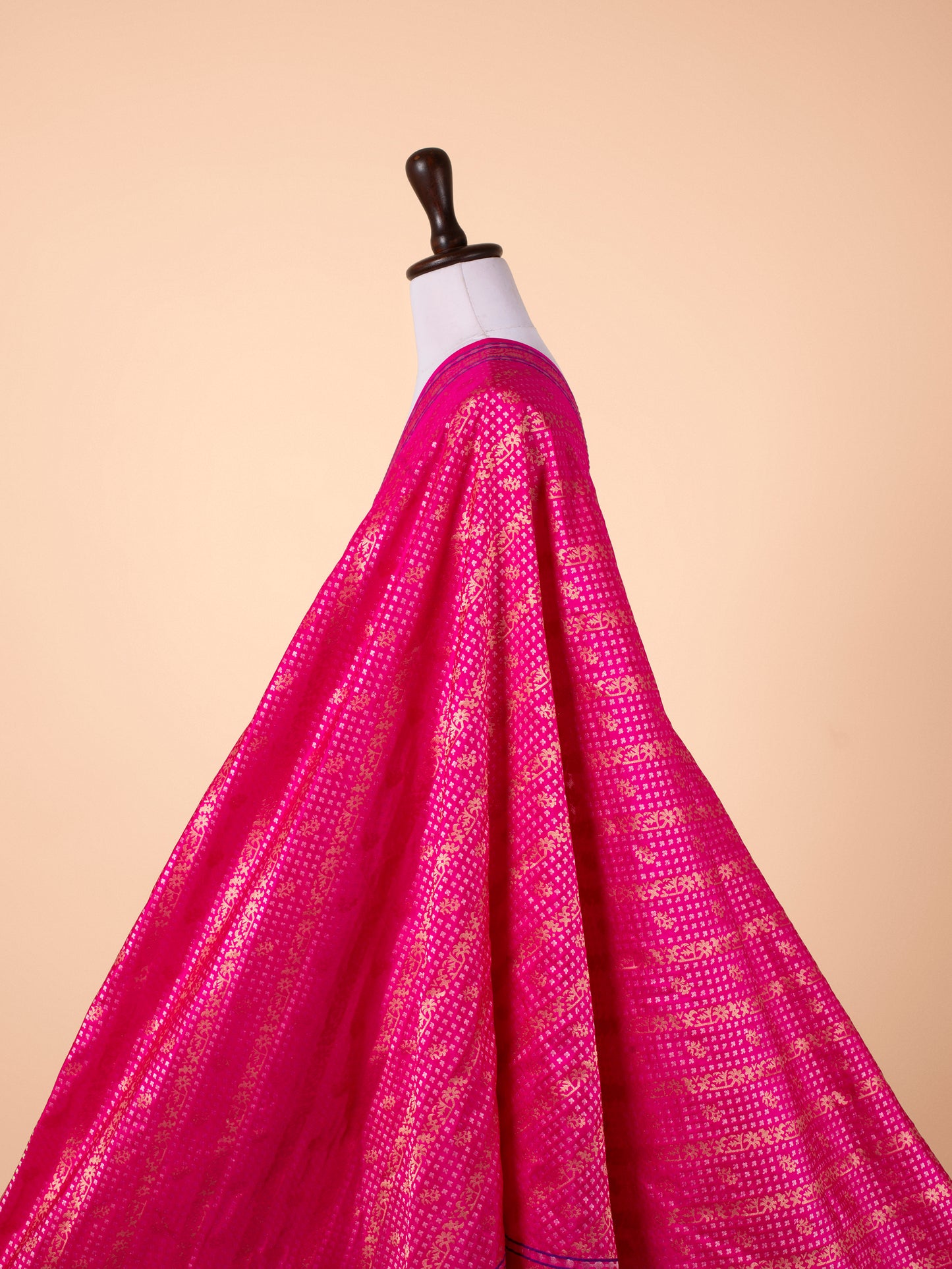 Handwoven Rani Pink Silk Dupatta