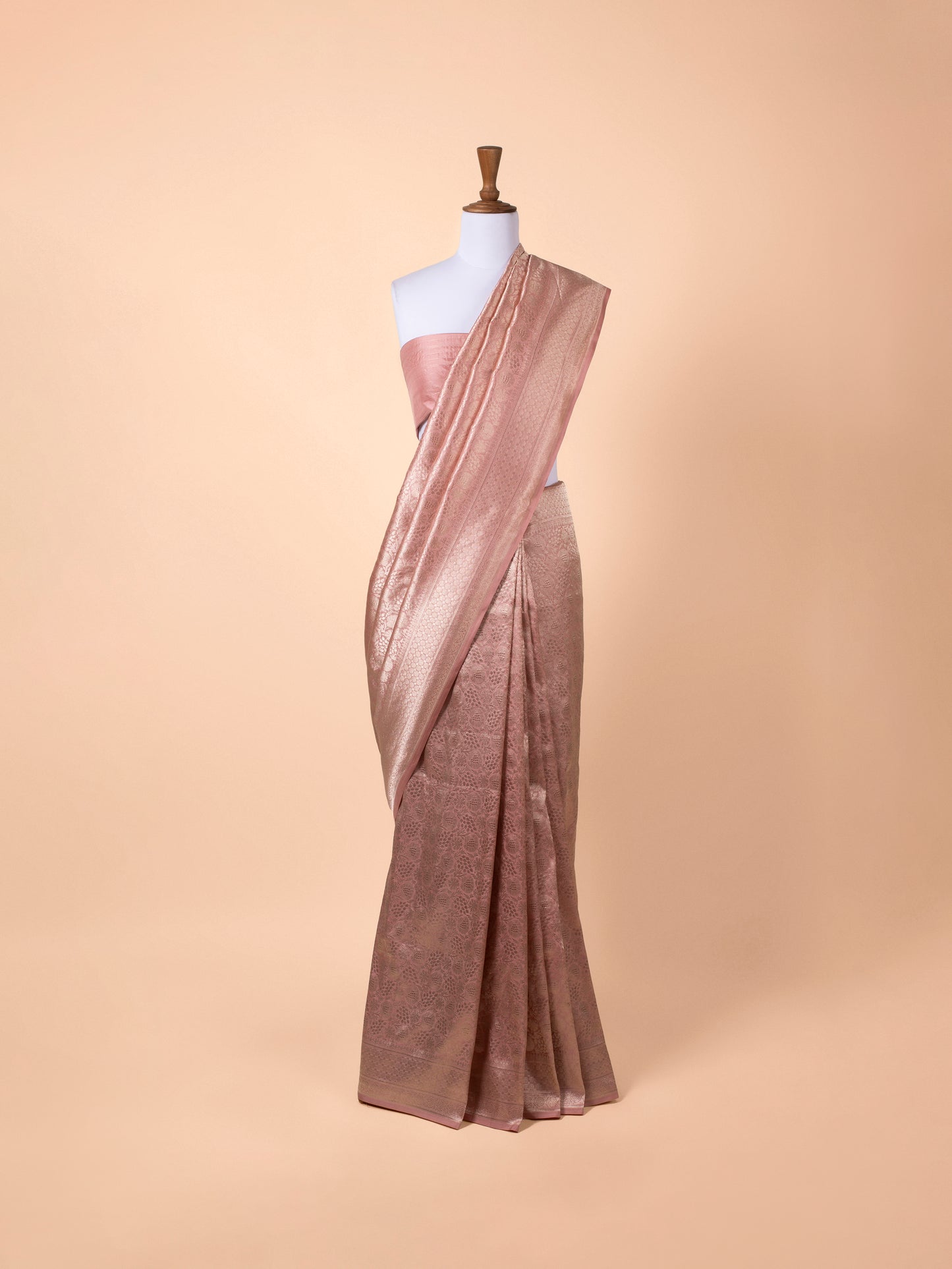 Handwoven Pink Silk Saree