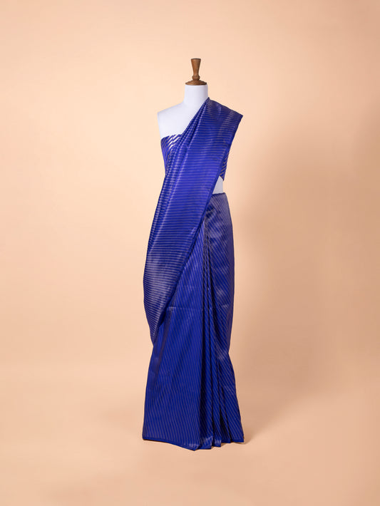 Handwoven Blue Silk Saree