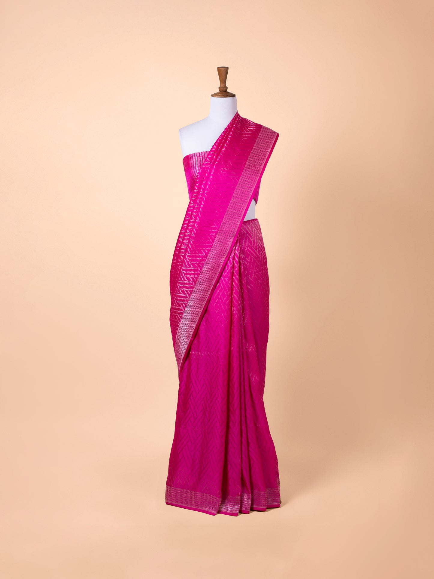 Handwoven Pink Silk Saree