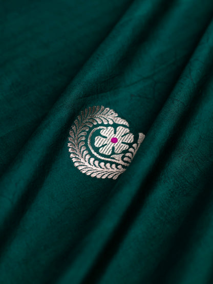 Handwoven Green Silk Fabric