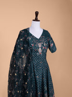 Handwoven Blue Silk Suit