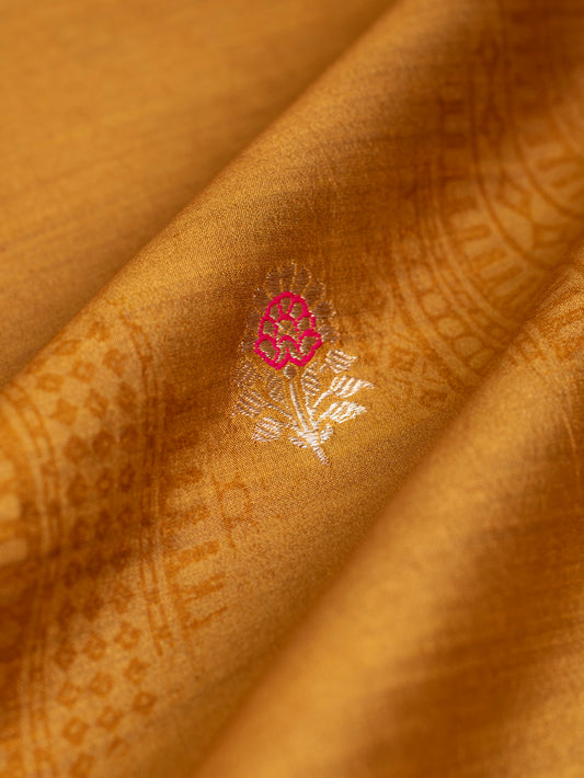 Handwoven Mustard Cotton Fabric