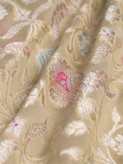 Handwoven Gold Georgette Fabric