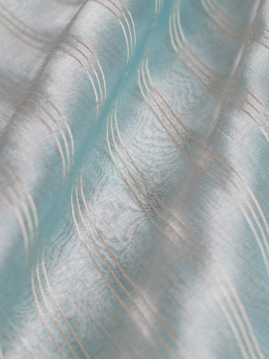 Handwoven Blue Tissue Fabric