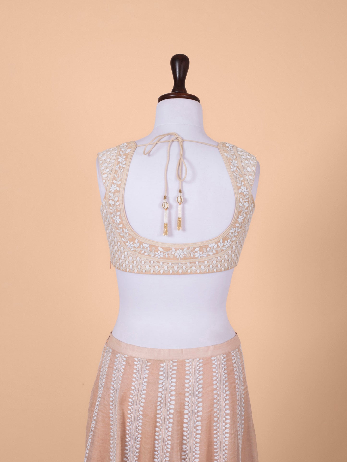 Handwoven Pink Chanderi Tissue Lehenga