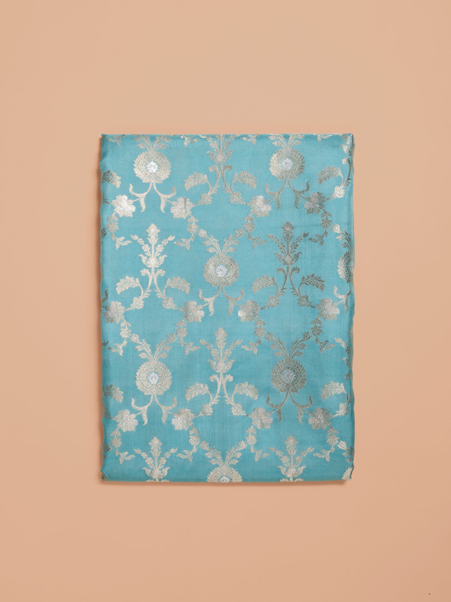Handwoven Sea Green Silk Fabric