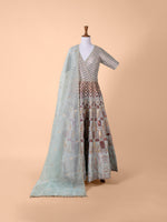 Handwoven Green Silk Suit