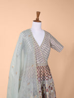 Handwoven Green Silk Suit