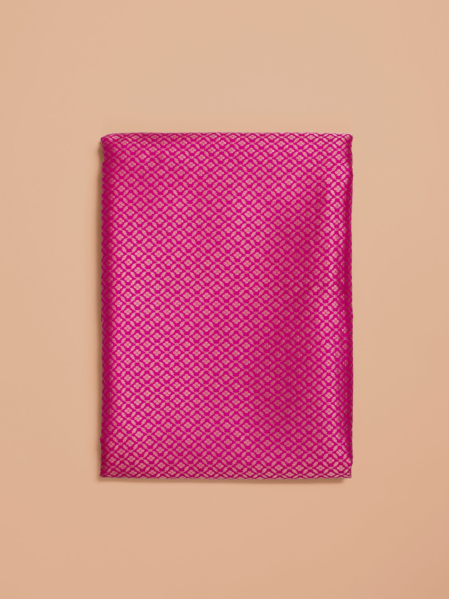 Handwoven Rani Pink Silk Fabric