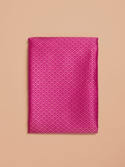 Handwoven Rani Pink Silk Fabric