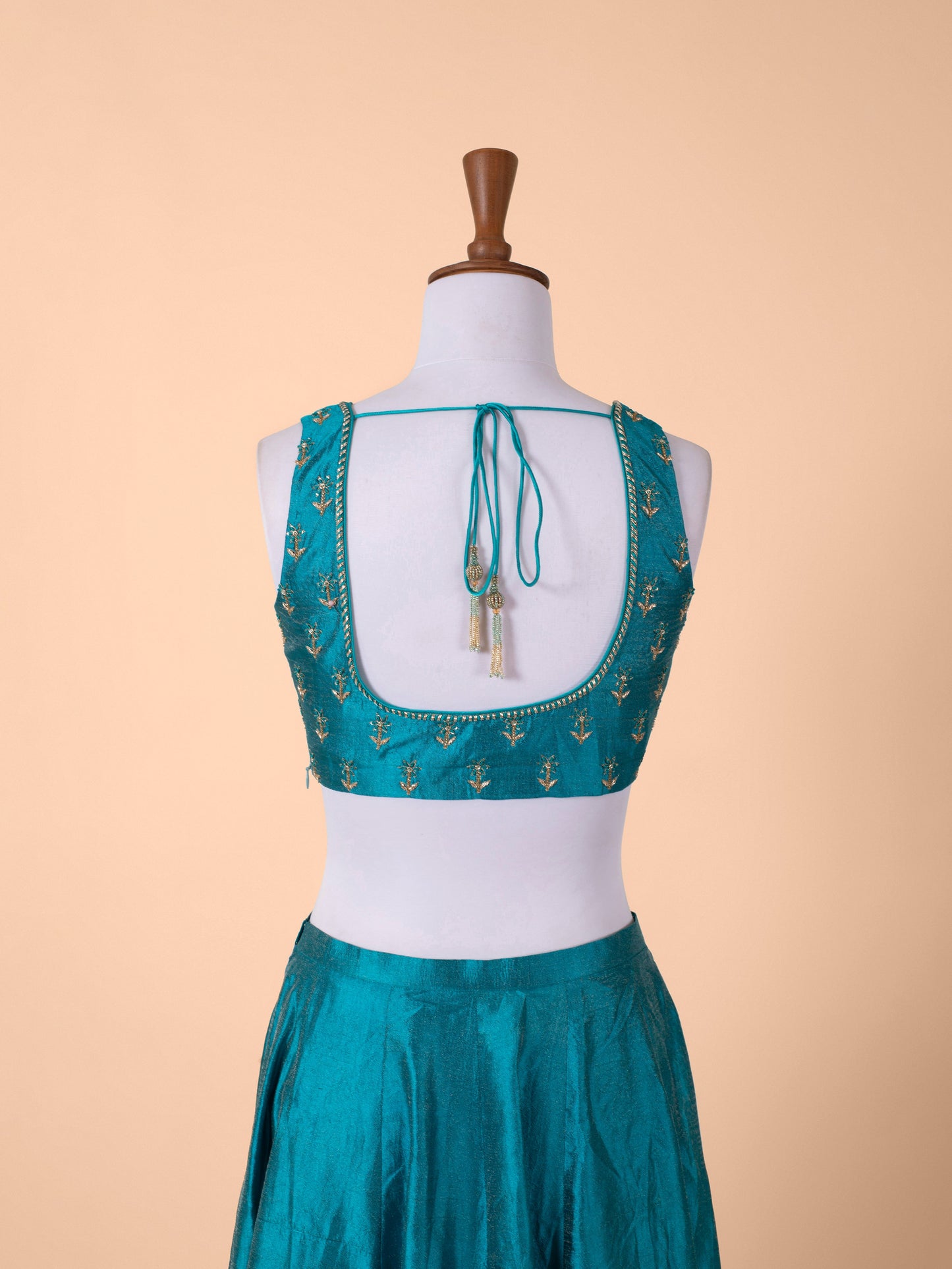Handwoven Multicolour Satin Silk Tunic