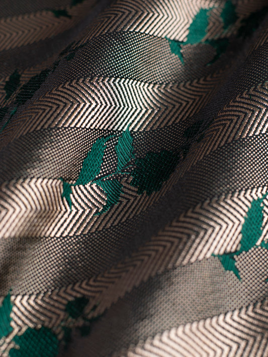 Handwoven Green Silk Fabric