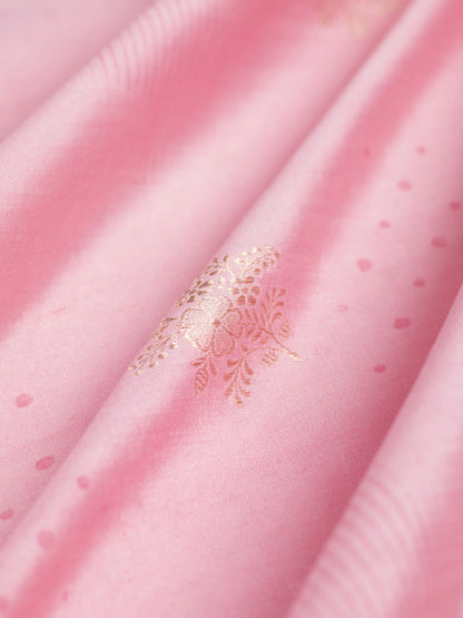 Handwoven Pink Cotton Fabric