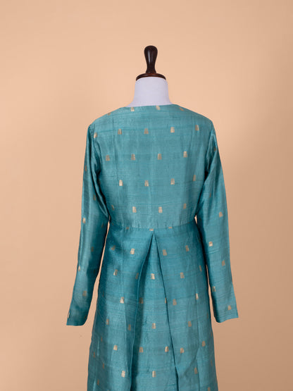 Handwoven Blue Silk Suit